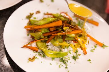 Vegetarische oder vegane Speisen aus der Bio-Küche vom Bio-Hotel Oswalda Hus im Kleinwalsertal.